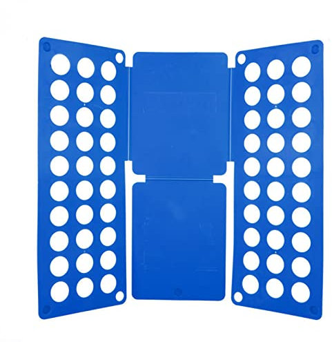 Syfunlv Planche à Plier,Planche à Plier vêtements, Planche à Plier Le Linge, Organiseur Pliable à Rabat, pour Organiser des Vêtement,Pantalon, T Shirts,Chemise Planche À Plier Les Vêtements (Blue)