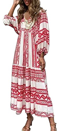NNGOTD Robe Elegante Femme Chic et Elegant l'église décontractée Impression en Chiffon à Manches Longues Paire Jupe Plissée Vêtements Femme Élégant De Soie Chemise Robe D'été Chic Robe été Pas Cher