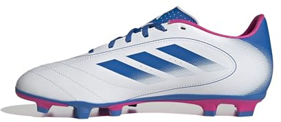 Adidas Unisex-Adult Goletto IX Firm Ground/Multi Ground Soccer, White/Bright Royal/Team Shock Pink, 11