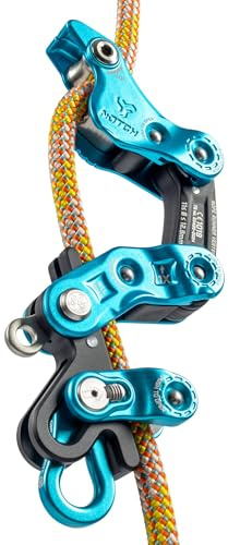 Notch Rope Runner Vertec Ultimate Climbing & Work Positioning Device, Tool-Free Adjustability, Midline Attachable, Use with Lines 11-12.9mm (99703)