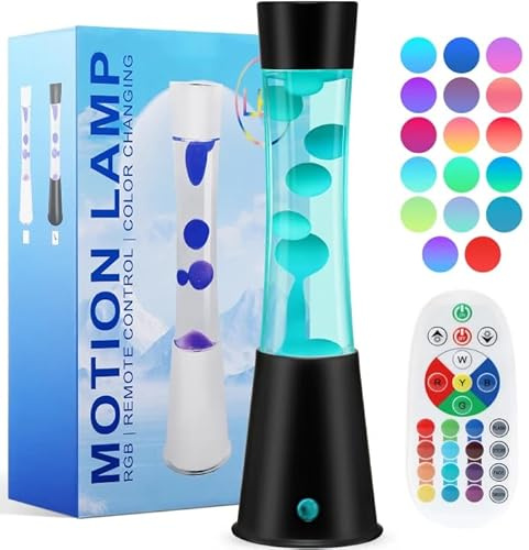 KIKILIVE Lámpara de Luz Líquida, Lámpara LED Ambiental con 17 Colores y Mando a Distancia. Para Oficina, Decoración y Relajación, Ideal para Adultos y Niños.