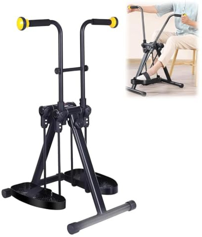 Mixtric Arm and Leg Pedal Exerciser with Two Modes Leg Swing Exercise, Portable Fitness Equipment for Total Body Workout, Home Pedal Exercise Bike for Adults Seniors,Black