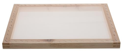 FRCOLOR Telaio per Serigrafia in Legno 25x35 Cm Rete Serigrafica, Cornice Pratica per Fai da Te e Kit di Avviamento per Stampa Serigrafica su Tessuti, Adatto per Progetti Artistici
