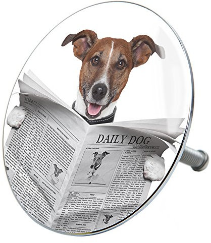 Sanilo Badewannenstöpsel, viele schöne Stöpsel für die Badewanne zur Auswahl, universal mit Motiv (Newspaper)