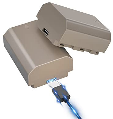 JYJZPB 2 X NP-FZ100 Kamera Akku mit Typ-C Direkter Ladeanschluss 2280mAh Akkupack Kompatibel mit Sony Alpha 9, A7III, A7RIV, Alpha 7 IV, A6600, ZV-E1, FX3, FX30 Kameras