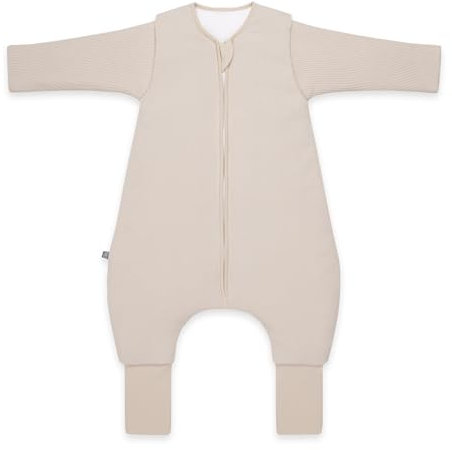 emma & noah Baby Schlafsack – Extra warm & kuschelweich für kalte Nächte – 3.5 TOG, mit Füßen & abnehmbaren Ärmeln, Bio-Baumwolle