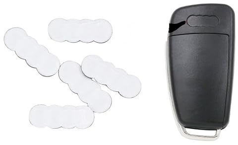 Self-adhesive Car Keyfob Logo Sticker Remote Keyring Emblem Logo for Aud! Key fob badge Sticker Replacement 3pcs