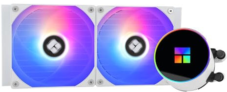 TR FM Blanco ARGB V2 Enfriador de procesador líquido 240 filas PWM ARGB 120 mm, para AMD/AM4/AM5 Intel LGA1150/1151/1200/2011/1700/1851