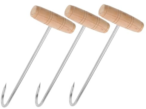 Kisangel 3pièces Lève-chaussures Acier Inoxydable Longs Métalliques Outils Auxiliaires Pour Chaussures Crochets Pour Robustes