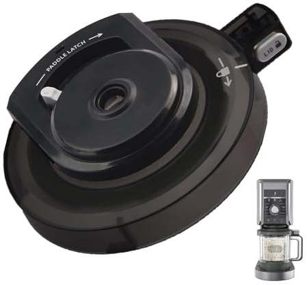 Ersatz Deckel für Ninja Creami Deluxe NC501EU NC502EU Eismaschine Außenschalendeckel Auslaufsicherer Ersatzdeckel Kompatibel mit Ninja Creami NC501EU NC502EU Zubehör (kein Paddel)