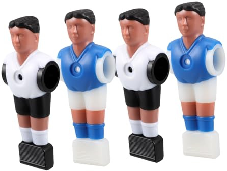 PRETYZOOM 4 Piezas Figuras de Jugadores para Futbolín de Mesa Repuestos de Resina Duradera para Uso Familiar Accesorios para Mesa de Fútbol Resistentes y Divertidos