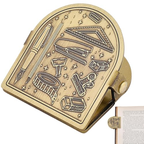 CRASPIRE brevpapper resenärer anteckningsbok klämma penna vintage journal metall bokklämmor mässing dekorativ sidhållare pärm klämma filhållare bokmärke för planerare TN resa konst dokument läsning