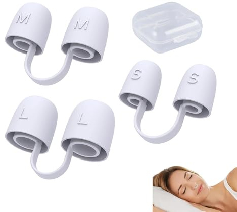 Näsplugg för Sömn Anti Snarkning Återanvändbar Lättnadsklämma | Näsplugg för NäsSnarkare för Vuxna Män Kvinnor Hemma Resa Dagligen Flyg Träning