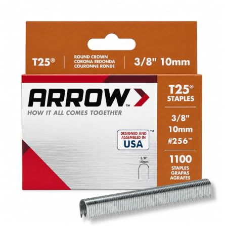 Arrow T25 häftklamrar box 1100 10 mm 3/8-tum, silver