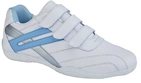 Womens Shoes Casual Trainers Womens Trainers Ladies Trainers Touch Fasten Shoes Touch Fastening Trainers Casual Shoes Black/White/Fuchsia 7 UK