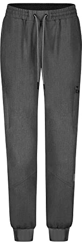 B-well Ricci Pantalón Sanitario Mujer con Elastano 7 Bolsillos, Gris, XS