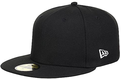 New Era Blank Custom 59FIFTY Fitted Cap (7 3/4, Black/Grey UV)