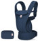 Ergobaby Omni Deluxe All-in-One Babytrage für Neugeborene ab Geburt bis 20kg, Ergonomische 4-Positionen Mesh Babytrage Rückentrage Baby-Tragetasche, Midnight Blue