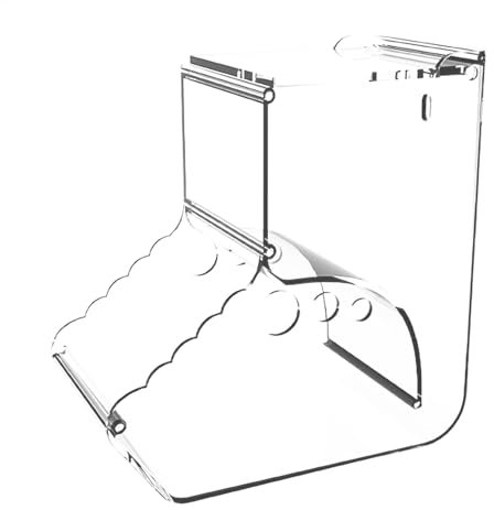 Automatischer Hamster-Futterspender, 400 ml Acryl-Frettchenfutter-Aufbewahrung, transparente Flasche mit großem Fassungsvermögen, ideal für und Kleintiere, sorgt für frische Fütterung während
