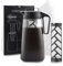 Sivaphe 64oz Cold Brew Coffee Maker with Reusable Mesh Filter, Lightweight Iced Coffee and Tea Maker with Flip Cap Lid and Spout,100% Leak-Proof,BPA Free Tritan,2L