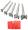 Mengshen Brocas Forstner 15-35mm 5PCS, Taladro de la Carpintería Carbón Saw Avellanadoras Broca Fresadora Madera Hole Conjuntos de perforación de Carburo Cementado con Vástago Redondo
