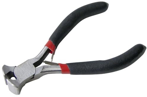 2 X 4.5 Mini End Cutting Pliers | Craft Jewellery | Grip Handles | Hand Tool | Staple Puller Nail Remover Tool | Nipper Wire Cutter | for Jewellery Making Carpenter Construction
