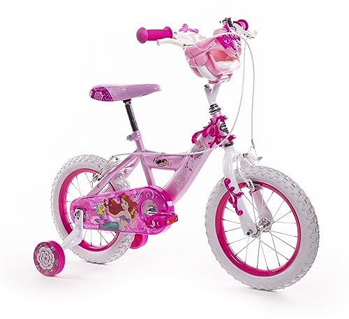 Huffy 14 Pollici, Bicicletta Disney Princess Luxury Bambina, Rosa