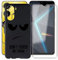 HGJTFANY Funda para ZTE Nubia Neo 5G (6.6) + 2 Piezas Cristal Templado Protector Pantalla, Ultrafina Negro Antichoque Caso Suave TPU Silicona Carcasa para ZTE Nubia Neo 5G - No Tocar