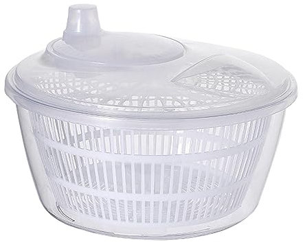 Kasmole Fruit Washer Spinner | Manual Salad Spinner Lettuce Cleaner Spinner Fruit Dehydrator Drainer Vegetable Washer Dryer with Vegetable Washing Basket - Easy Drying of Moisture