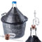 KADAX Glasballon-Set 54L, Gärballon mit Kunststoffkorb und Gärzubehör, Gummi-stopfen, Gärröhrchen, schmale Öffnung, Weinballon, Flasche, Glasflasche (Kunststoff Gärröhrchen)