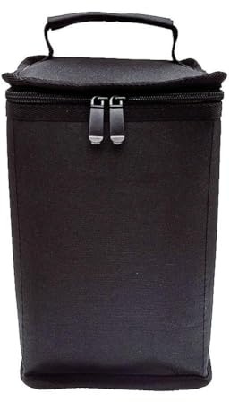 WOGAZOBOT Gas Cylinder Storage Bag Camping, Portable Oxford Fabric Case Holds 4 Canisters, Foldable Outdoor Gear Organizer Cooking and Travel, Black