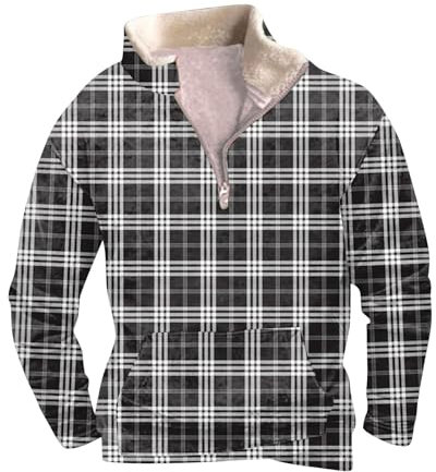 KONG JIMFAN Hoodie Langarmshirt Still Tops Übergroßer Hoodie T-Shirt Pullover Mit Kapuze Herren Hoodie Strickwesten Fahrrad Regenjacke Reitweste Coole T Shirts(Black,XXL)