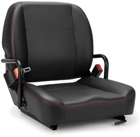 SEATIN Universellt gaffeltrucksäte, traktorsäte, med höftstöd, mikrobrytare och säkerhetsbälte, för traktor, gräsklippare, skidladdare, teleskophanterare, grävmaskin, grävmaskinschaktare, YHA009