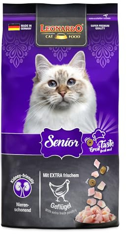 LEONARDO Senior [1,8kg] pour Chat | Nourriture Sèche | Aliment Complet pour Chats âgés de Plus de 10 Ans