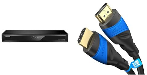 Panasonic DMR-BCT760AG Blu-Ray Player und Recorder & KabelDirekt – 8K/4K HDMI-Kabel – 1,5 m – 8K@60Hz