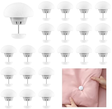 JSMTKJ 20 PCS Clips de Fijación para Edredón Clips de Funda Nórdica Soportes de Edredón Clip Pinzas para Sujetar Edredones Redondo de Seta con Botón Clip para Sábanas, Fundas de Edredón