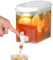 Fridge Beverage Drink Dispenser, Frid Jug Dispenser Refrigerator Beverage Dispenser with Tap, 2.8L Large Capacity Cold Water Pitcher Refrigerator Cold Kettle with Faucet