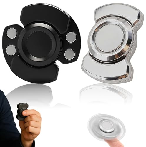 2 PCS Fidget Toys for Kids Fidget Spinners for Kids 3-In-1 Ffidgets for KidS Rotate Press Slide Spinner Toy Suitable for Bedrooms Classrooms Offices Adhd Fidget Toys Adults