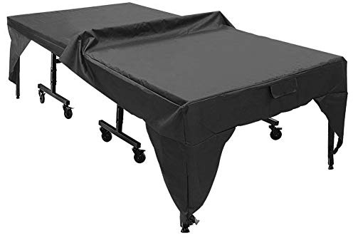Bordtennisbordsskydd, Vattentätt Dammtätt Utomhus Patio Skydd, 280x153x73cm Svart Skydd för Trädgård