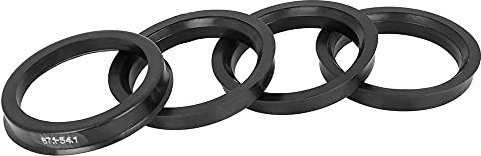 X AUTOHAUX 4 Stücke Zentrierringe Kunststoff Universal Felgenzentrierring 67.1-54.1mm Schwarz