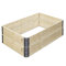 Hochbeet Pflanzbeet 60 x 80 x 19,5 cm aus Fichtenholz 2er Set, erweiterbar, naturfarben