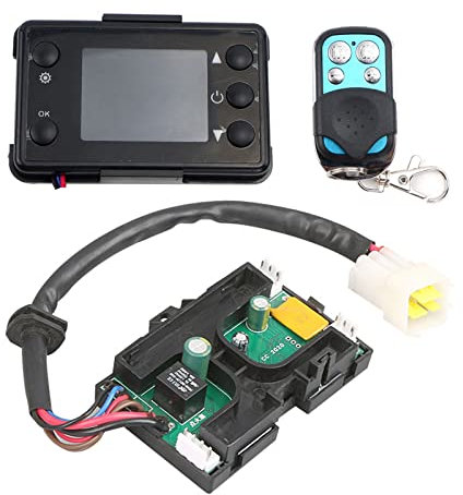 Auto Heizung Steuerplatine, Steuerplatine für 12 V 5 KW 8 KW Heizung,Auto Luft Diesel Heizung Standheizung Motherboard mit LCD Schalter & Fernbedienung für Auto Diesel Luftheizung Standheizung