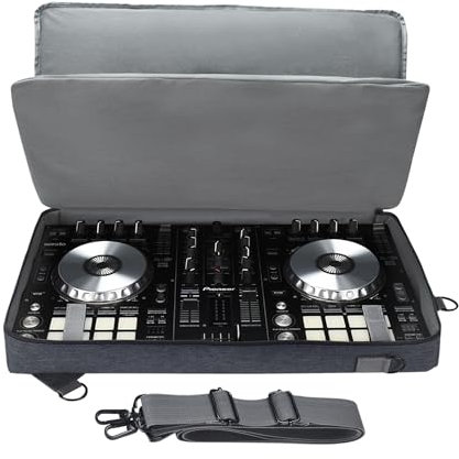 Hzycwgone Case for Hercules Inpulse 500,for Pioneer DJ DDJ-SR2/DDJ-SR,for Native Instruments Traktor Kontrol S4 Mk3,DJ Controller Travel Carrying Shoulder Bag Backpack for Headphone,Tablet,Cable(Blue)