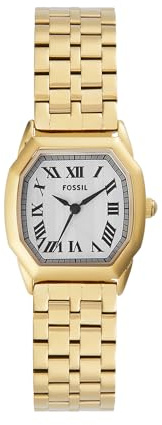 Fossil Harlow Uhr für Damen, Quarz-Dreizeigerwerk mit Edelstahl- oder Lederarmband