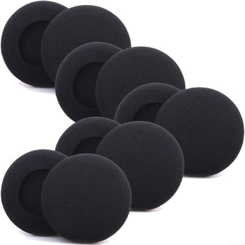 Almohadillas de repuesto para orejas hechas de material de esponja suave, 1 par de cómodos cojines adecuados para la mayoría de auriculares (4 cm)