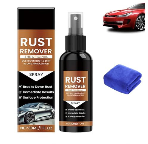 Pulvérisateur antirouille 2025 pour métal, anti-rayures de voiture, spray anti-rouille amélioré, 30 ml de nettoyant pour métal, outils, voitures, chaînes, surfaces multiples