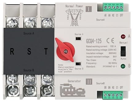 Interruttore di trasferimento automatico a doppia potenza 3P millisecondi senza interruttore di commutazione di potenza