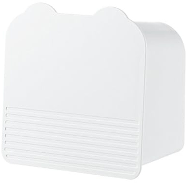 Scatola Di Immagazzinaggio Igiene Femminile, Elegante Portatampone con Polvere - Coperchio Polvere | Organizzatore A Parete per Legame, Tamponi in Cotone, Cotone, Cosmetici - AC, Elegante bianco, Se