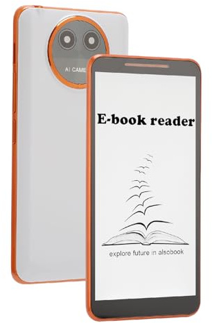 FILFEEL Lettore di EBook HD da 5,7 Pollici per 8. - 1 GB di Spazio di Archiviazione da 8 GB con Fotocamera da MP, WiFi, Supporto PDF EPUB MOBI, Blocco Note e Custodia Protettiva Inclusi
