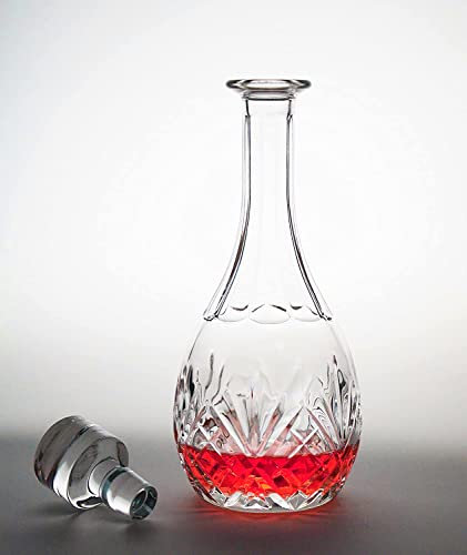 Bezrat Décanteur à vin – 100% verre en cristal soufflé à la main sans plomb, carafe à vin rouge, cadeau pour vin